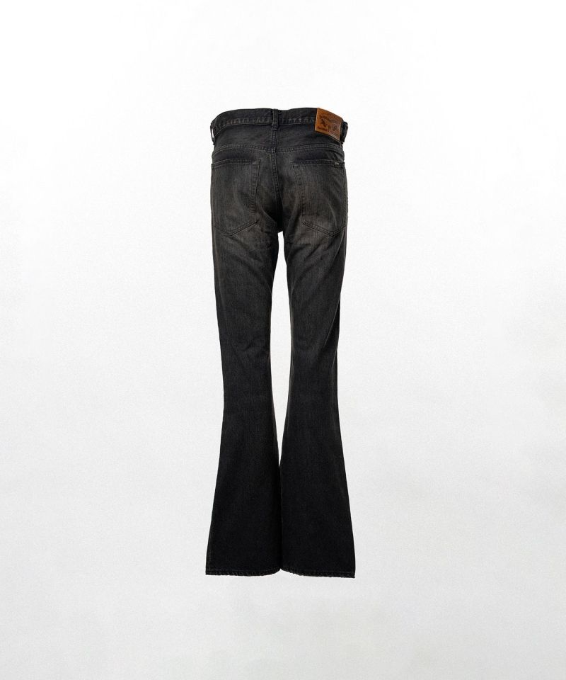 Distressed Slim Bootcut Denim Pants