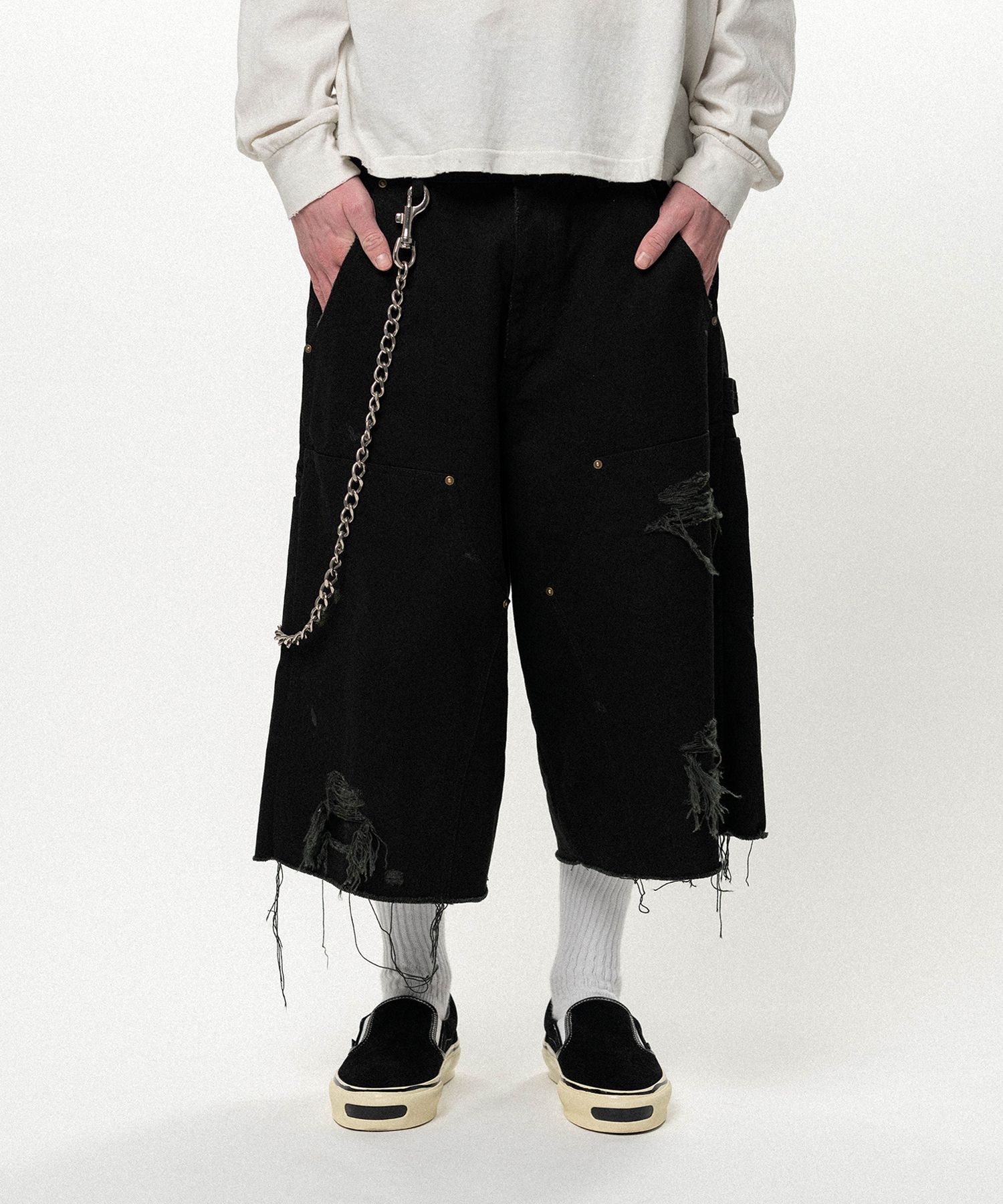 BORO Duck Painter Bermuda Shorts