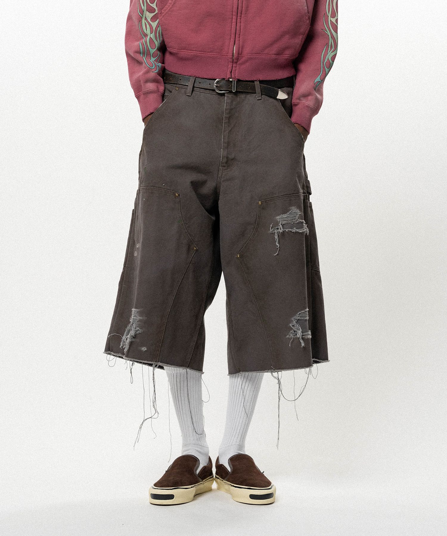 BORO Duck Painter Bermuda Shorts