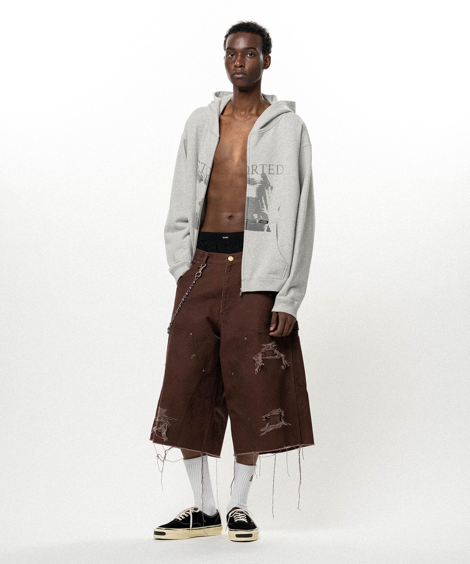BORO Duck Painter Bermuda Shorts