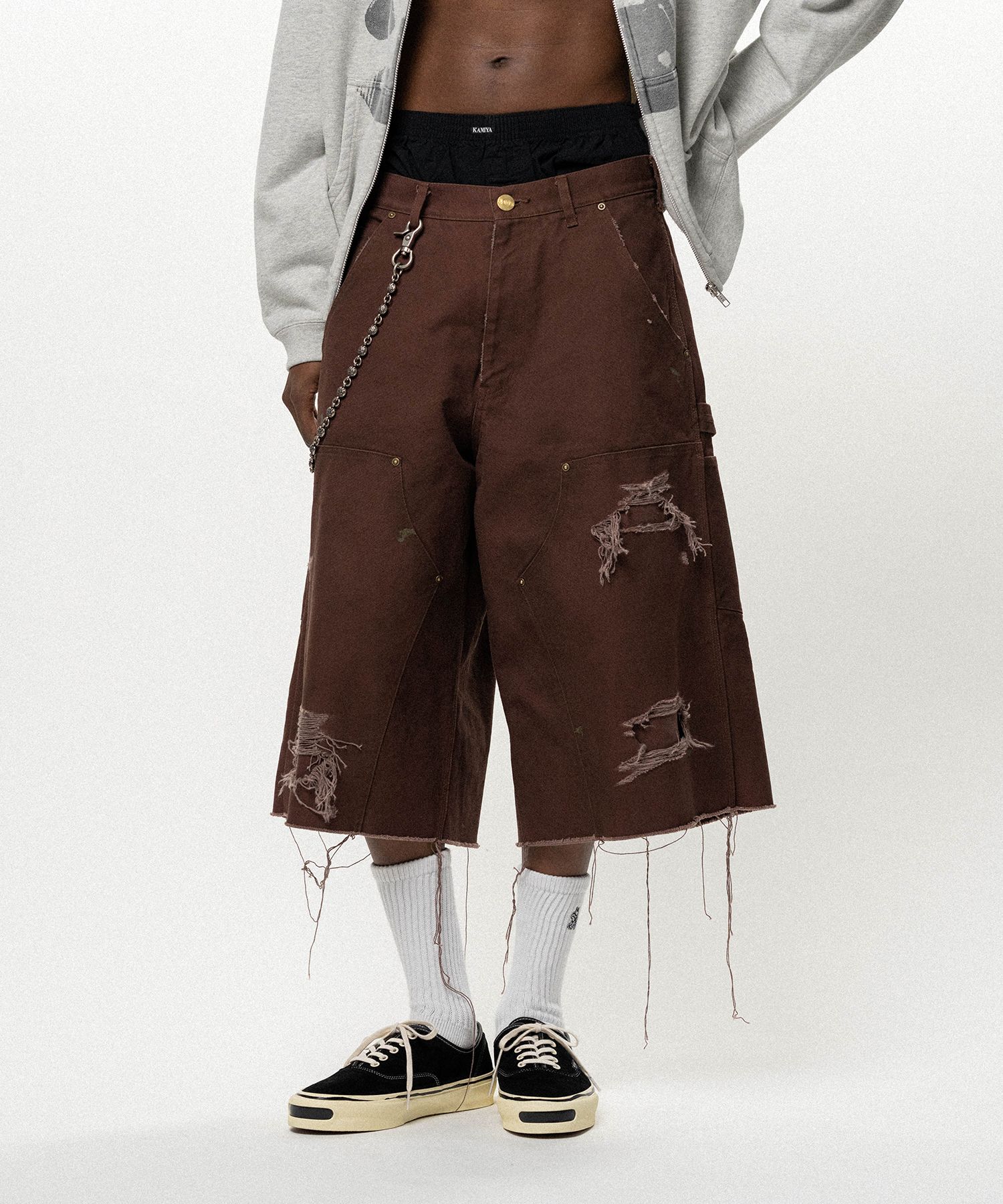 BORO Duck Painter Bermuda Shorts