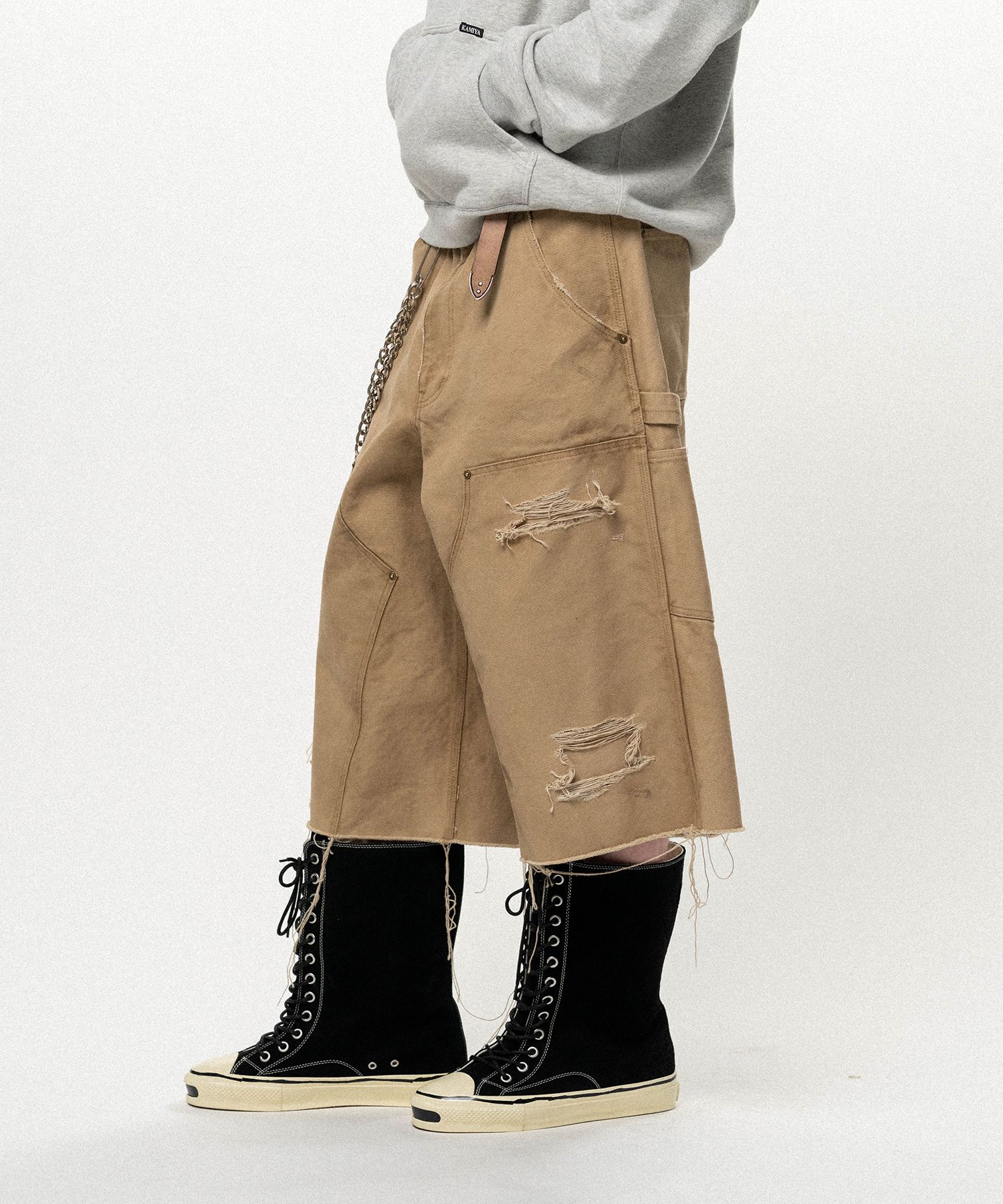BORO Duck Painter Bermuda Shorts