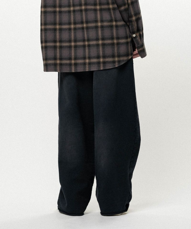 Embroidered Wide Sweat Pants