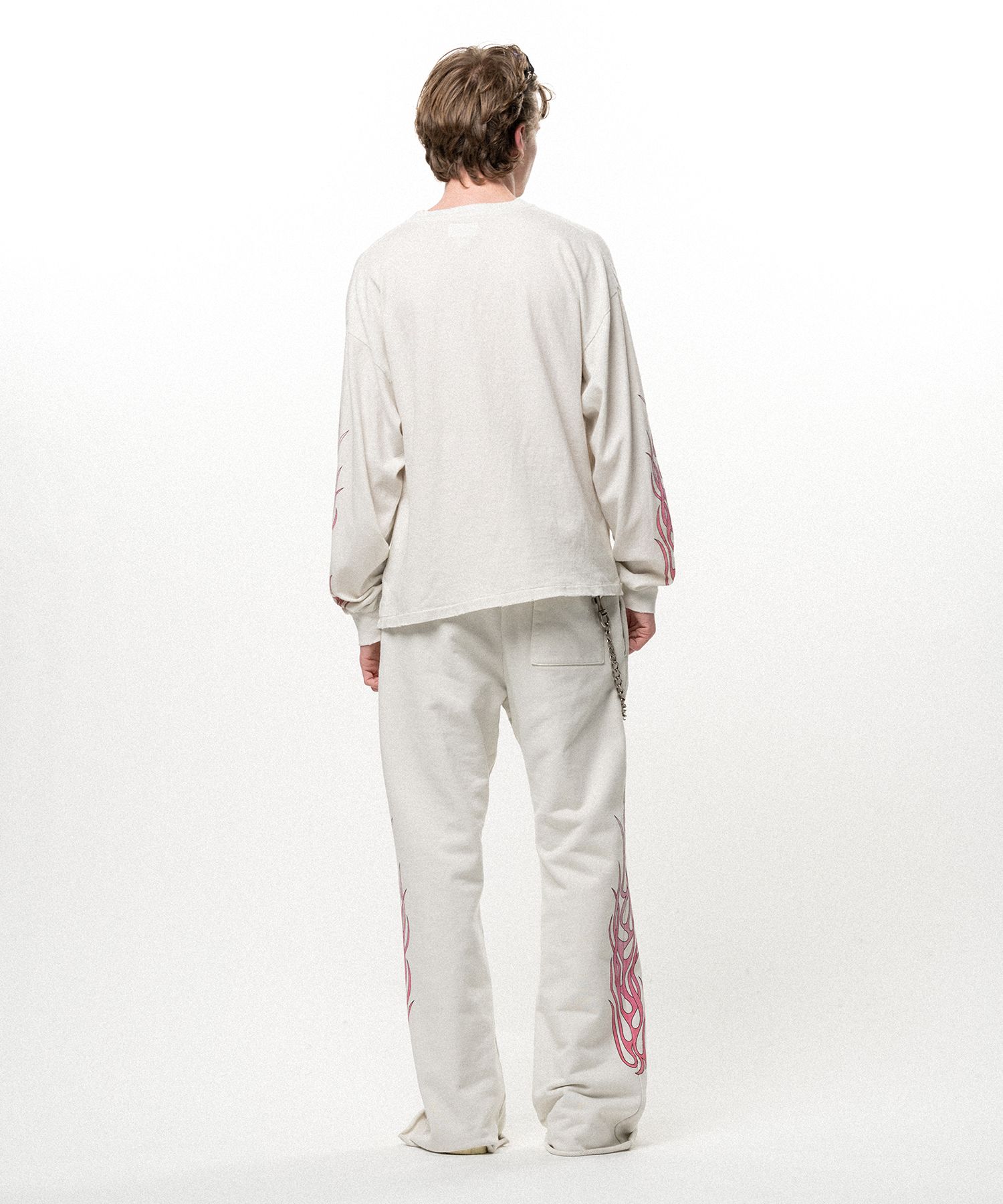 "FLAME" Bootcut Sweat Pants
