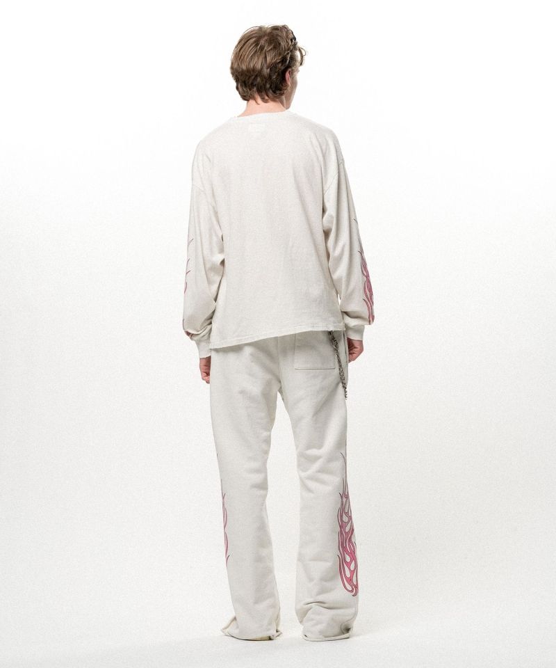 "FLAME" Bootcut Sweat Pants
