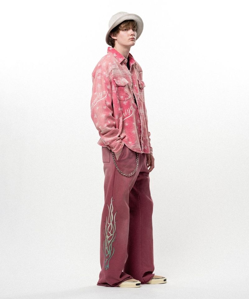 "FLAME" Bootcut Sweat Pants