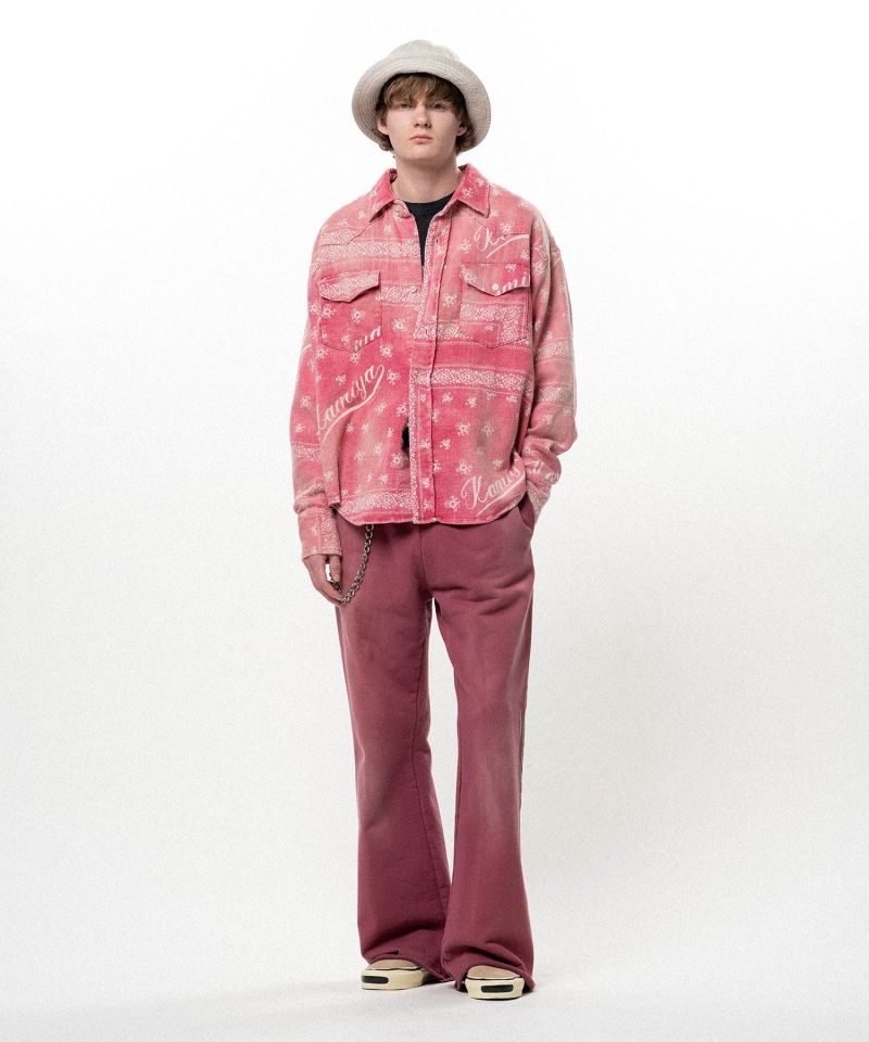 "FLAME" Bootcut Sweat Pants