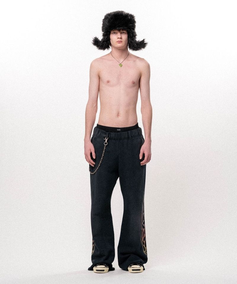 "FLAME" Bootcut Sweat Pants