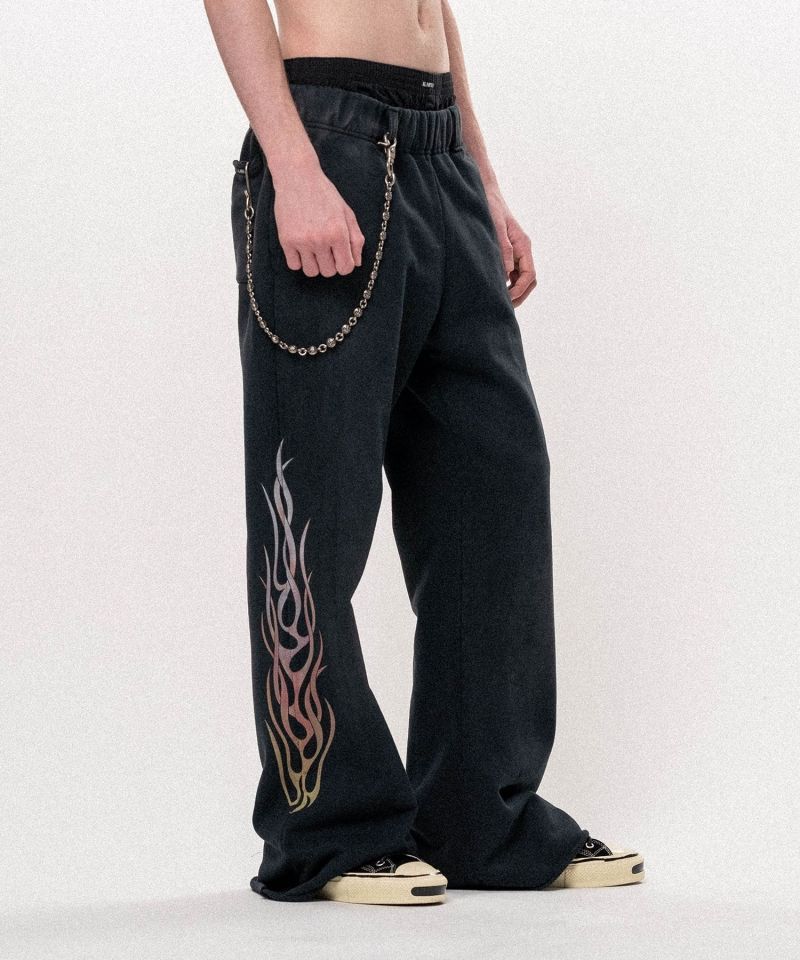 "FLAME" Bootcut Sweat Pants