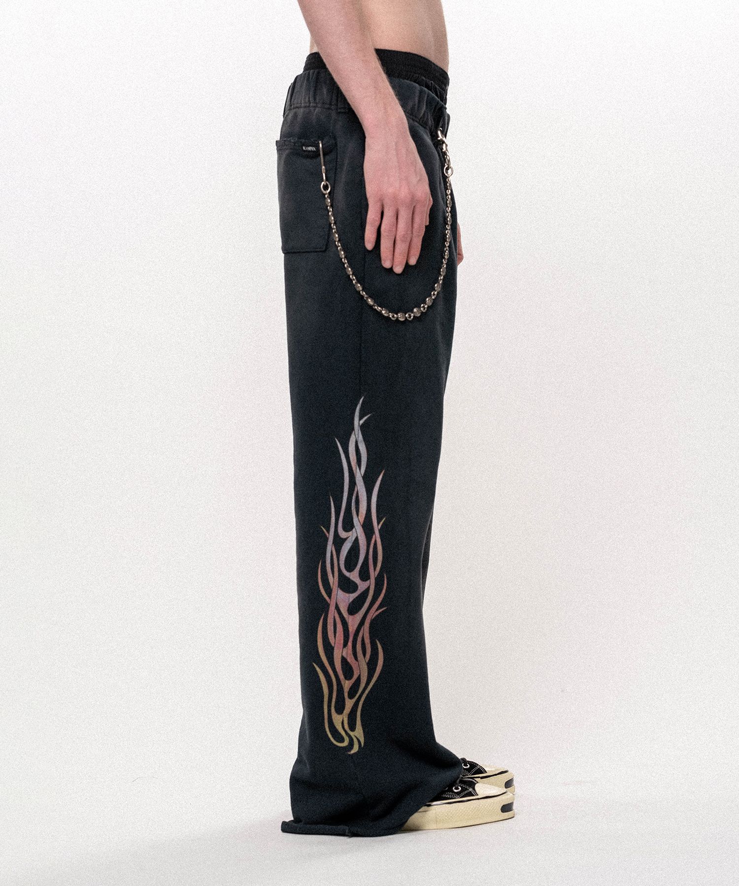 "FLAME" Bootcut Sweat Pants