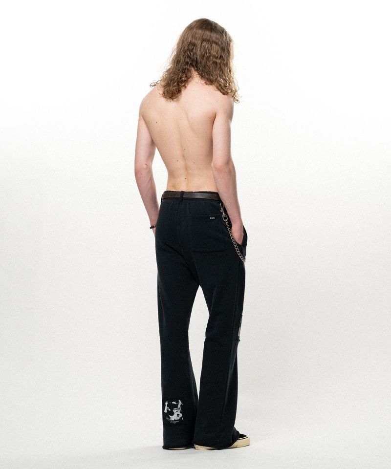 "Girl Patch" Bootcut Sweat Pants
