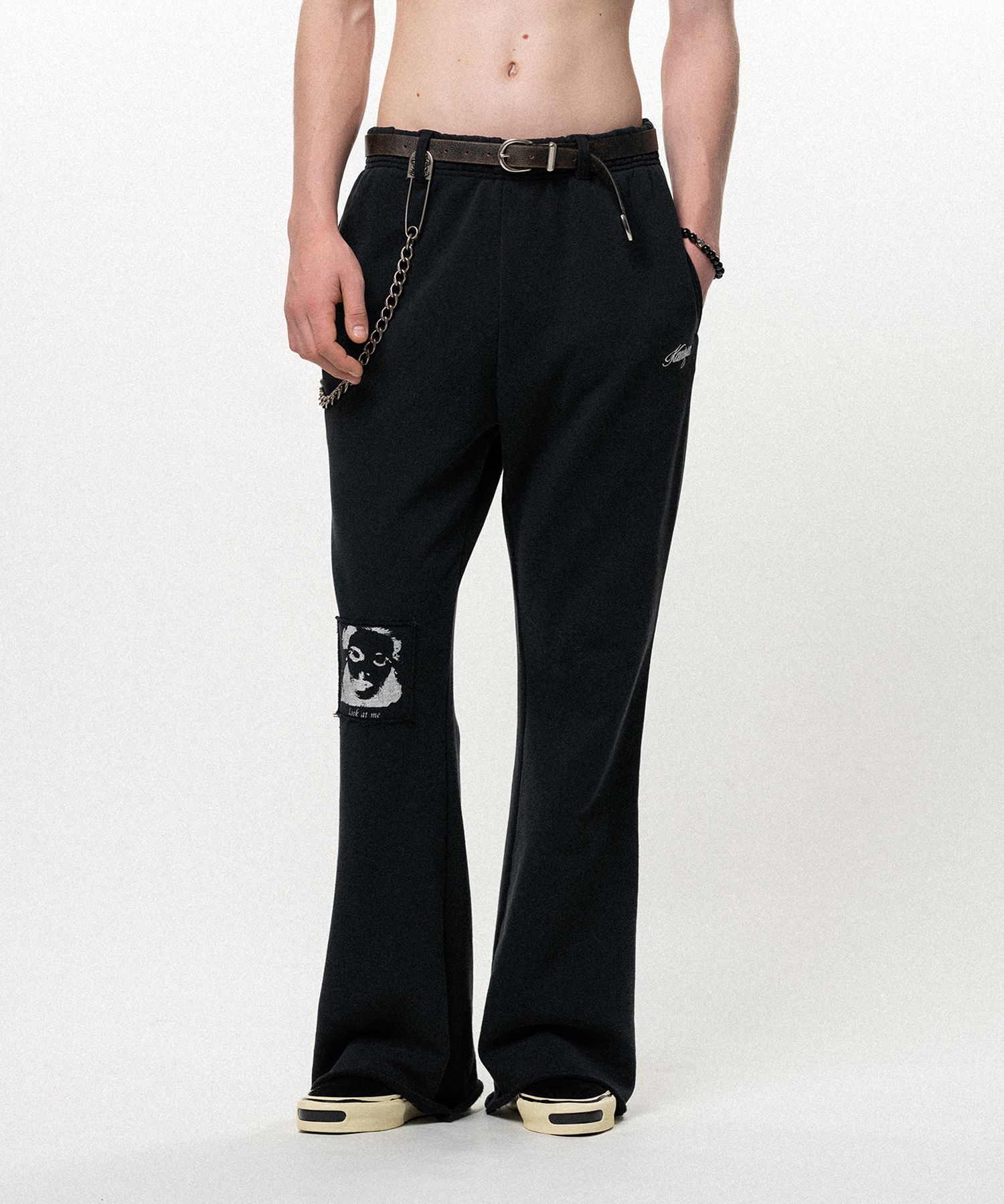 "Girl Patch" Bootcut Sweat Pants