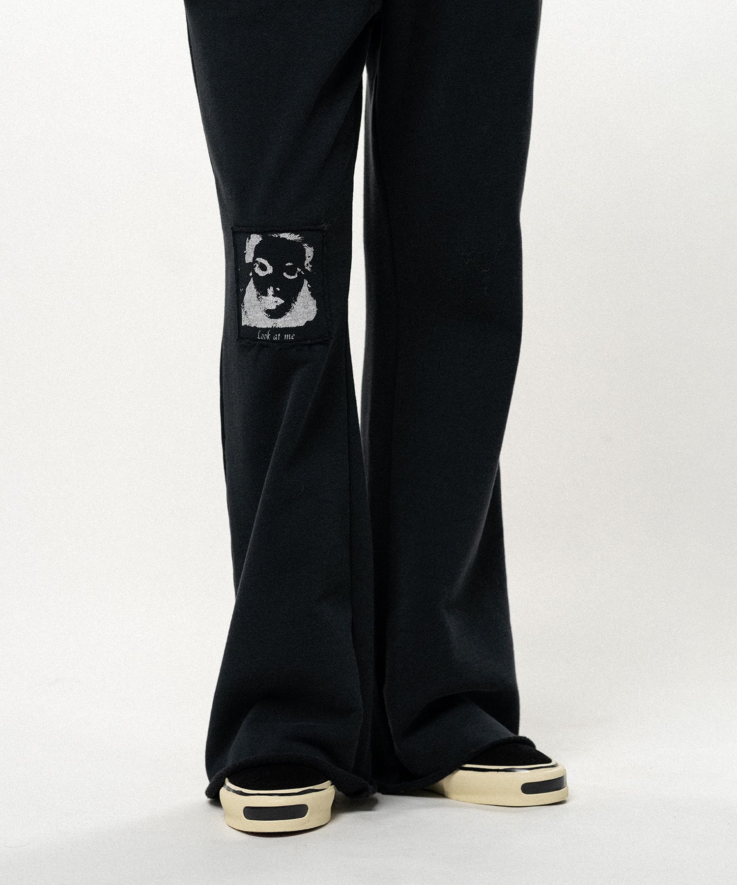 "Girl Patch" Bootcut Sweat Pants