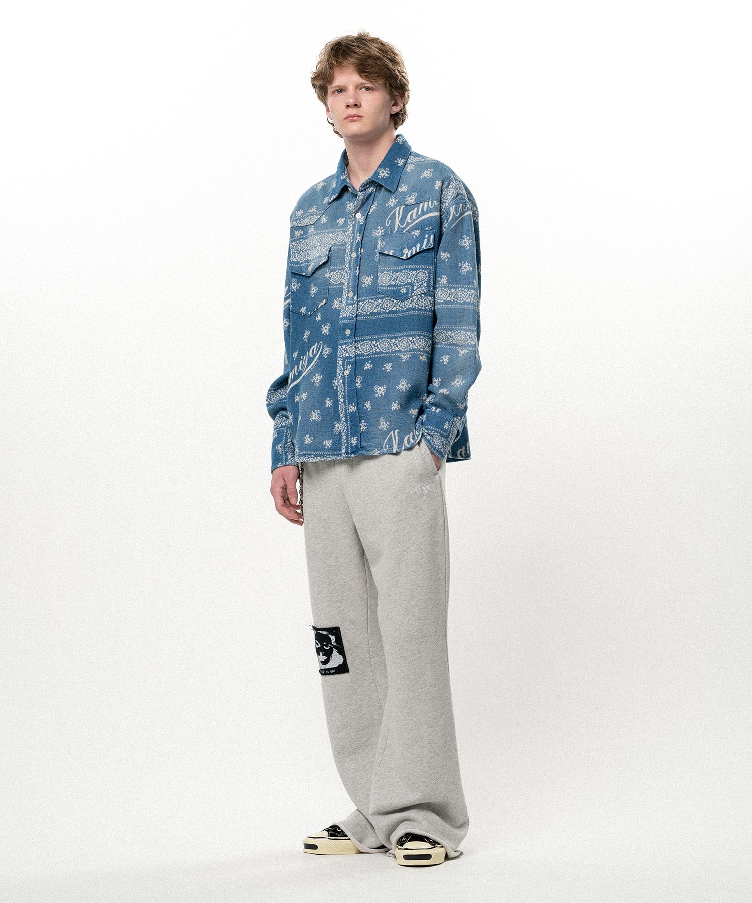 "Girl Patch" Bootcut Sweat Pants