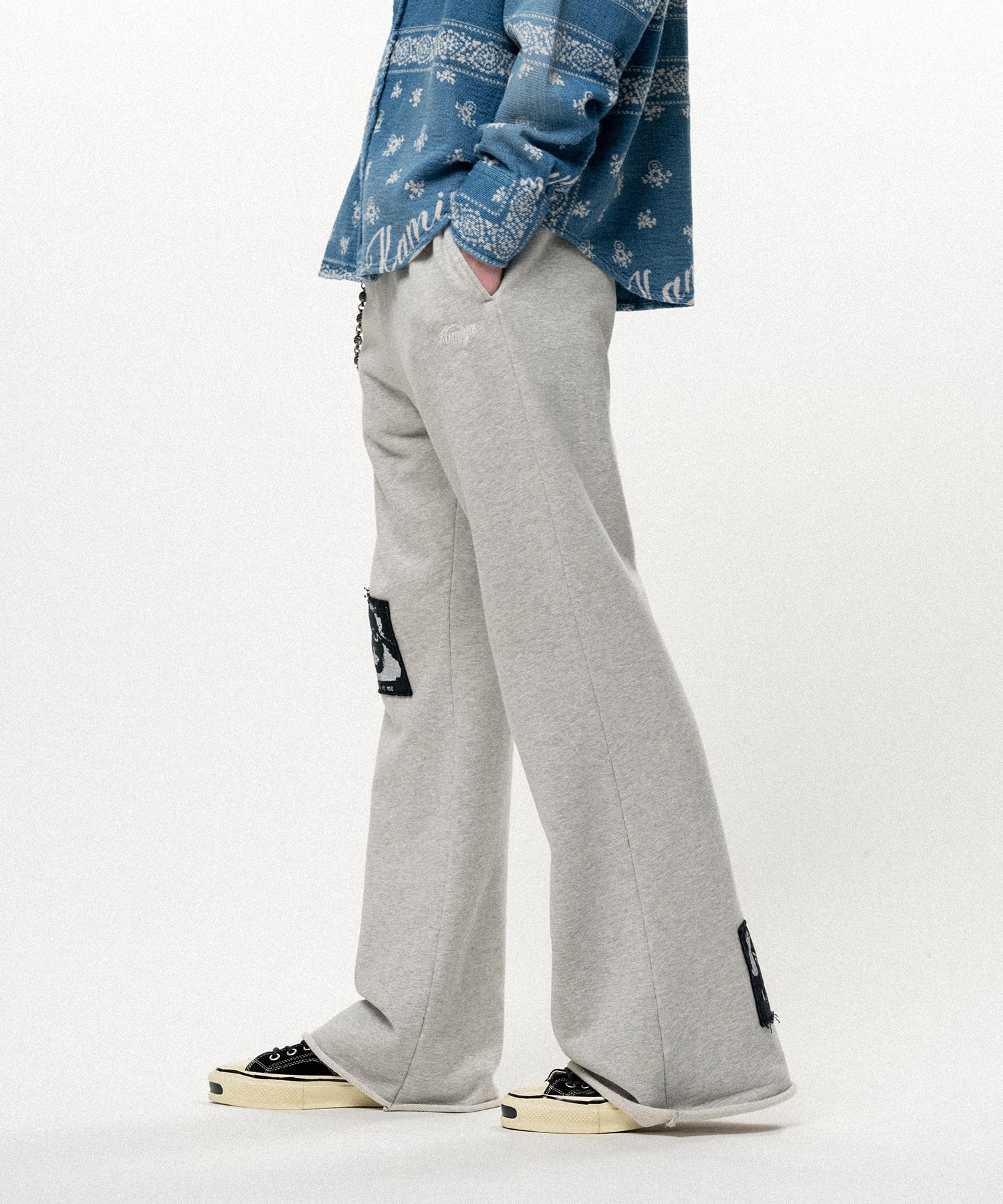 "Girl Patch" Bootcut Sweat Pants