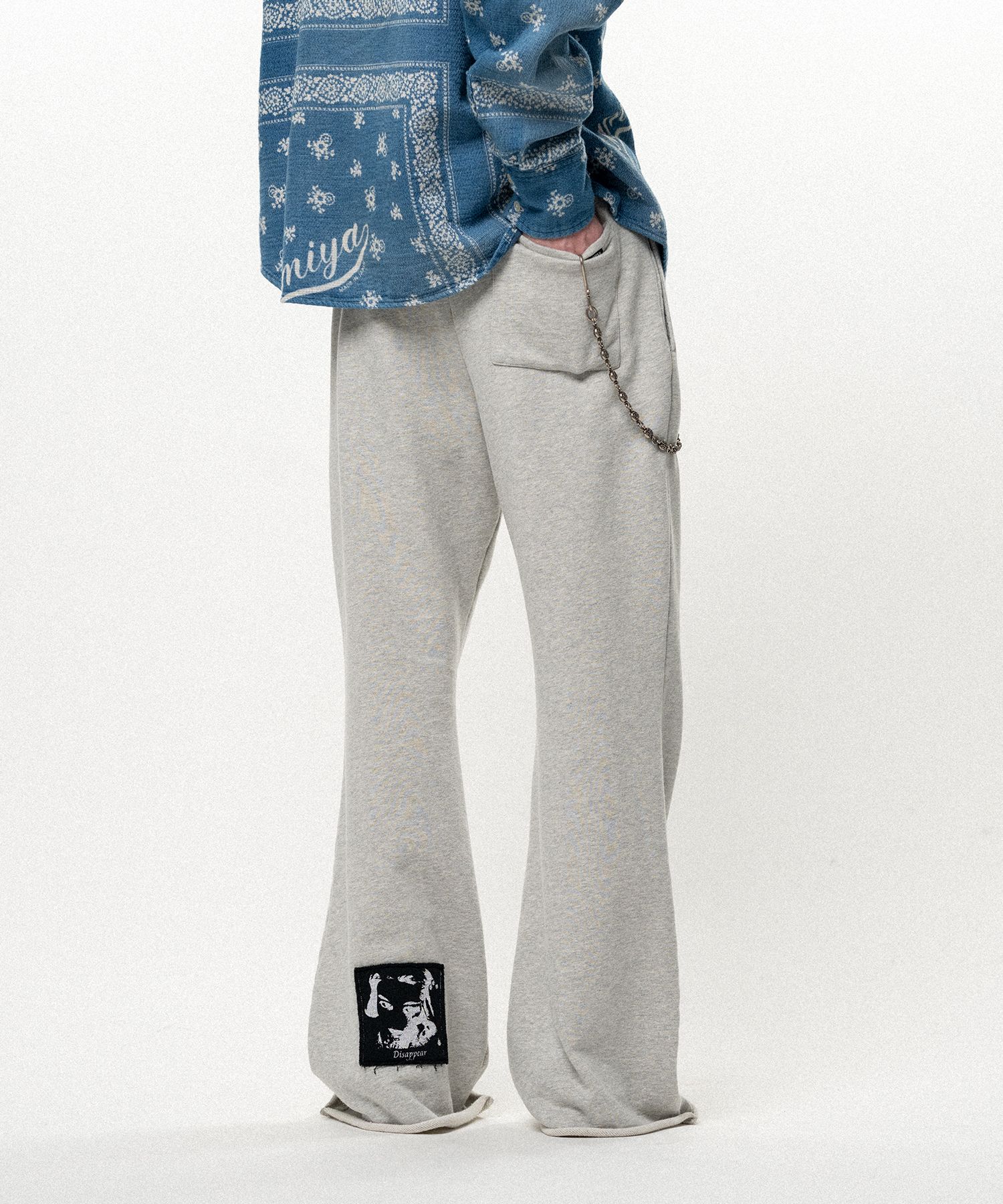 "Girl Patch" Bootcut Sweat Pants