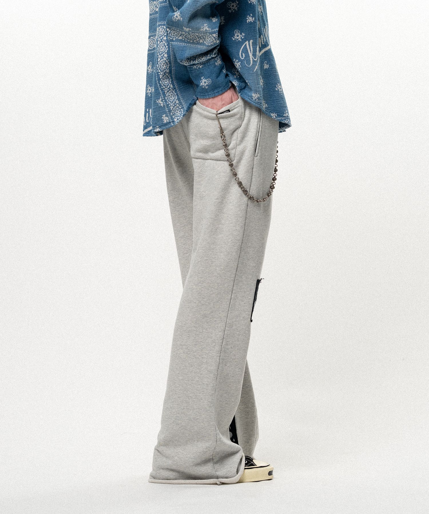 "Girl Patch" Bootcut Sweat Pants