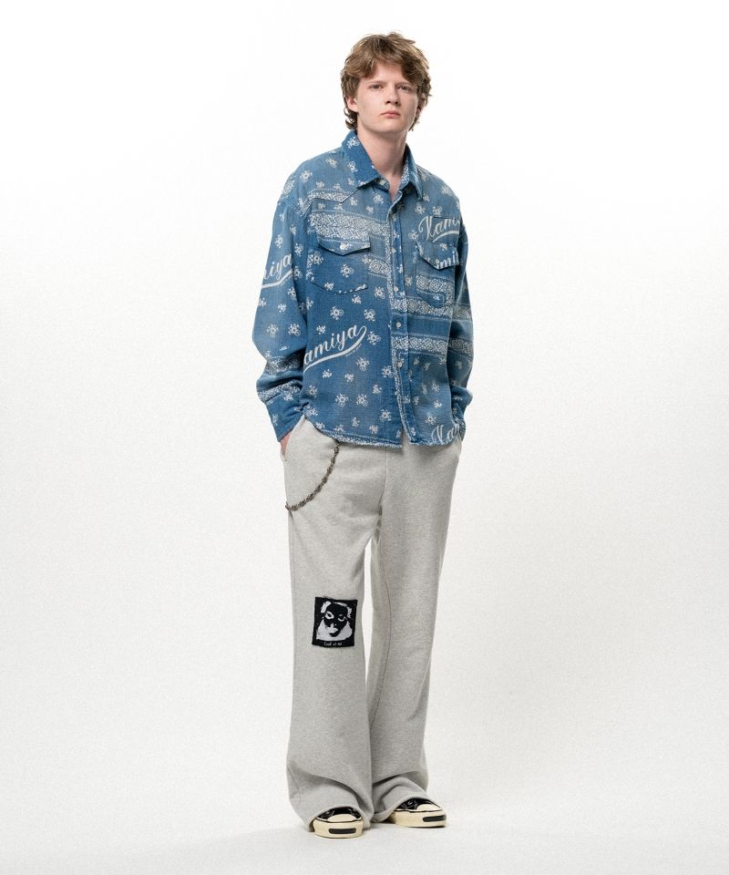 "Girl Patch" Bootcut Sweat Pants