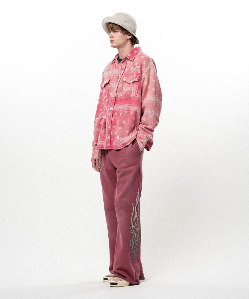 OG Bandana Discharge Western Shirt