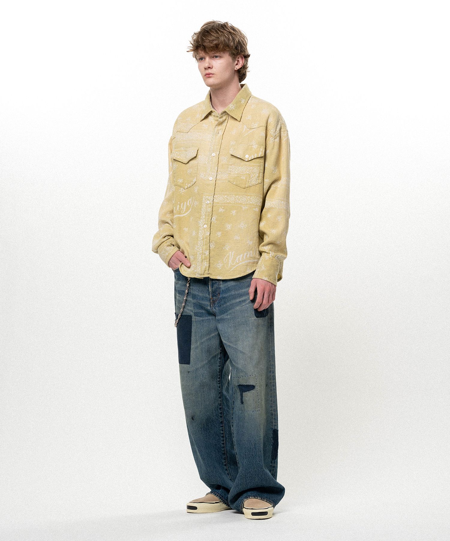 OG Bandana Discharge Western Shirt