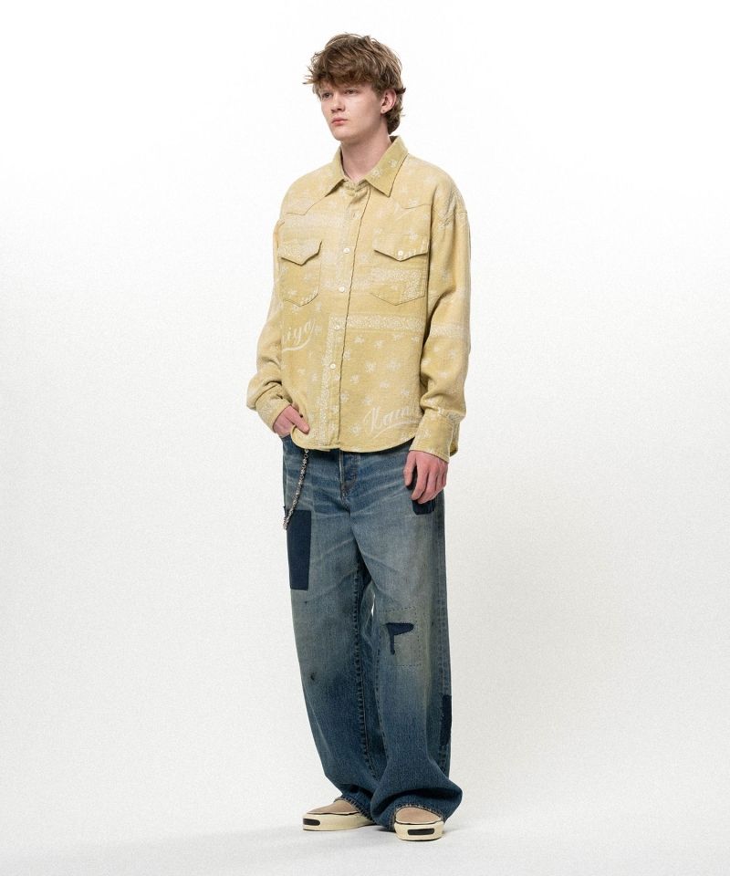 OG Bandana Discharge Western Shirt