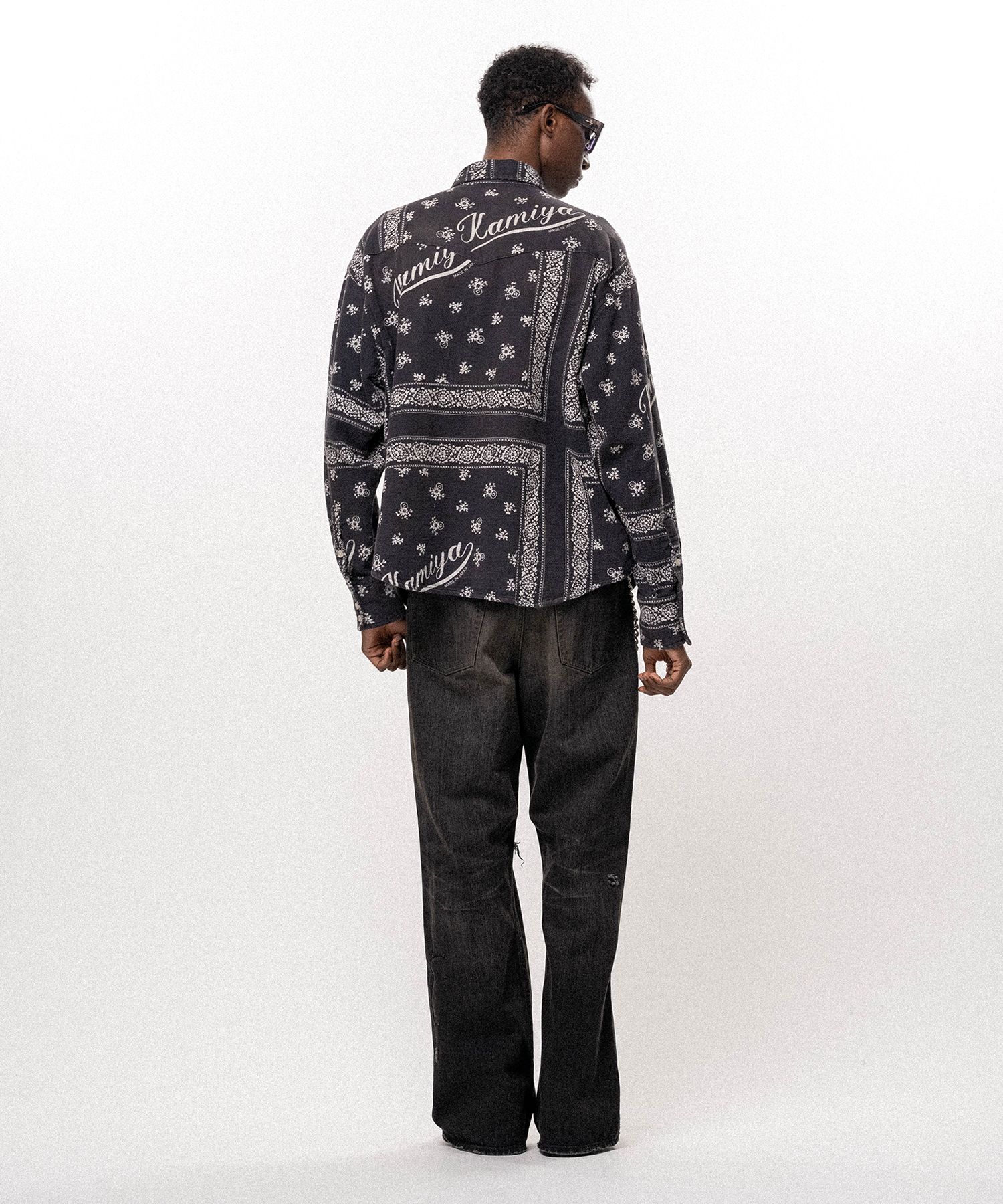 OG Bandana Discharge Western Shirt
