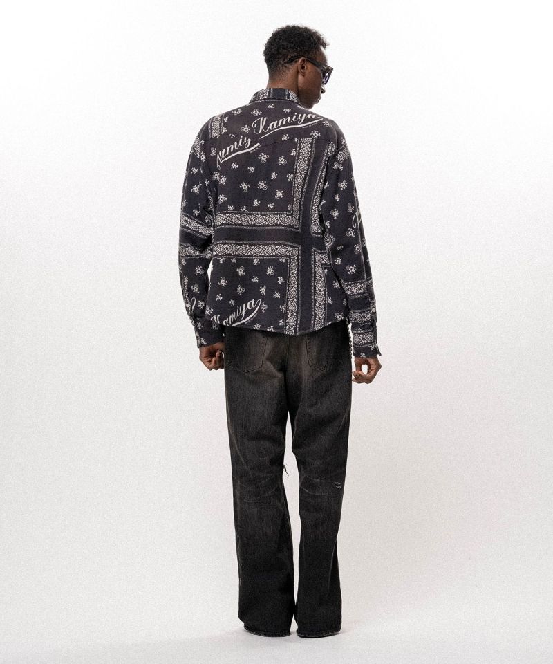 OG Bandana Discharge Western Shirt