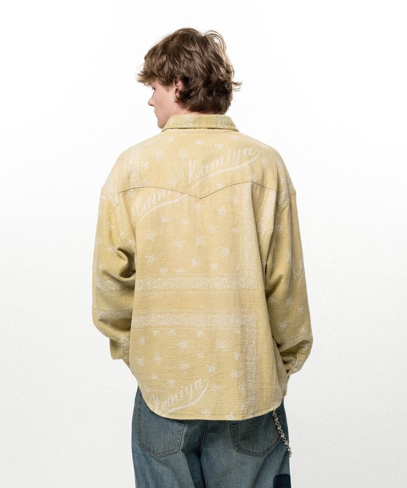 OG Bandana Discharge Western Shirt