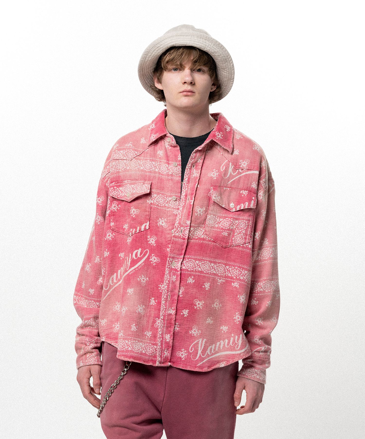 OG Bandana Discharge Western Shirt