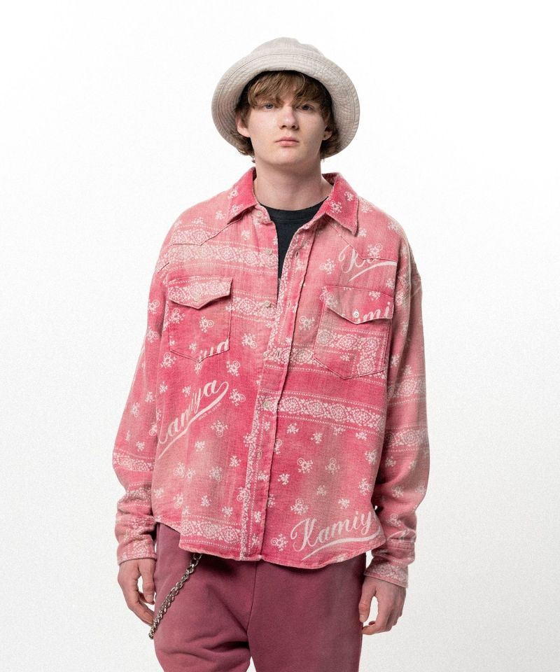 OG Bandana Discharge Western Shirt