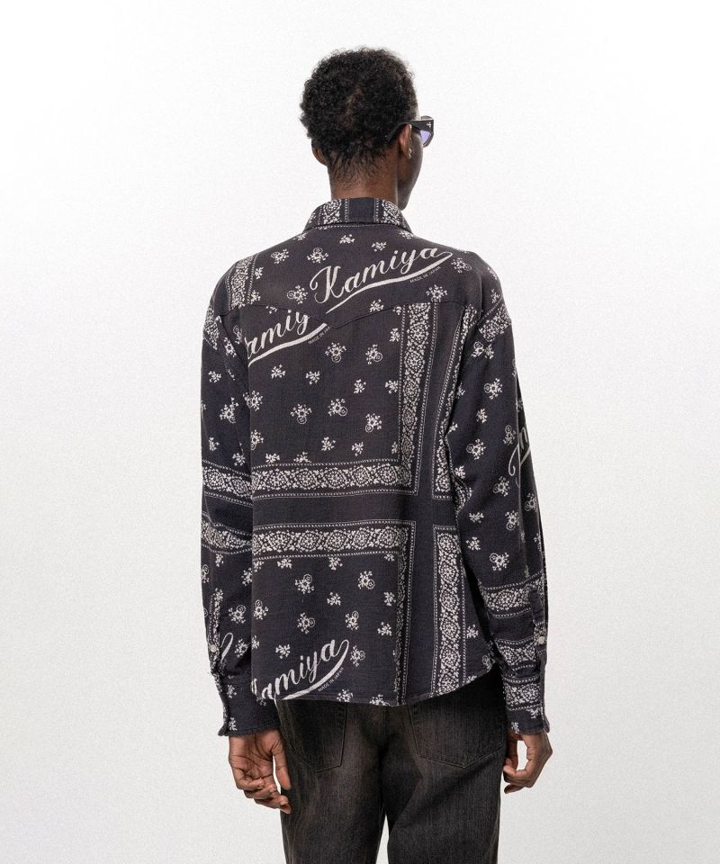 OG Bandana Discharge Western Shirt