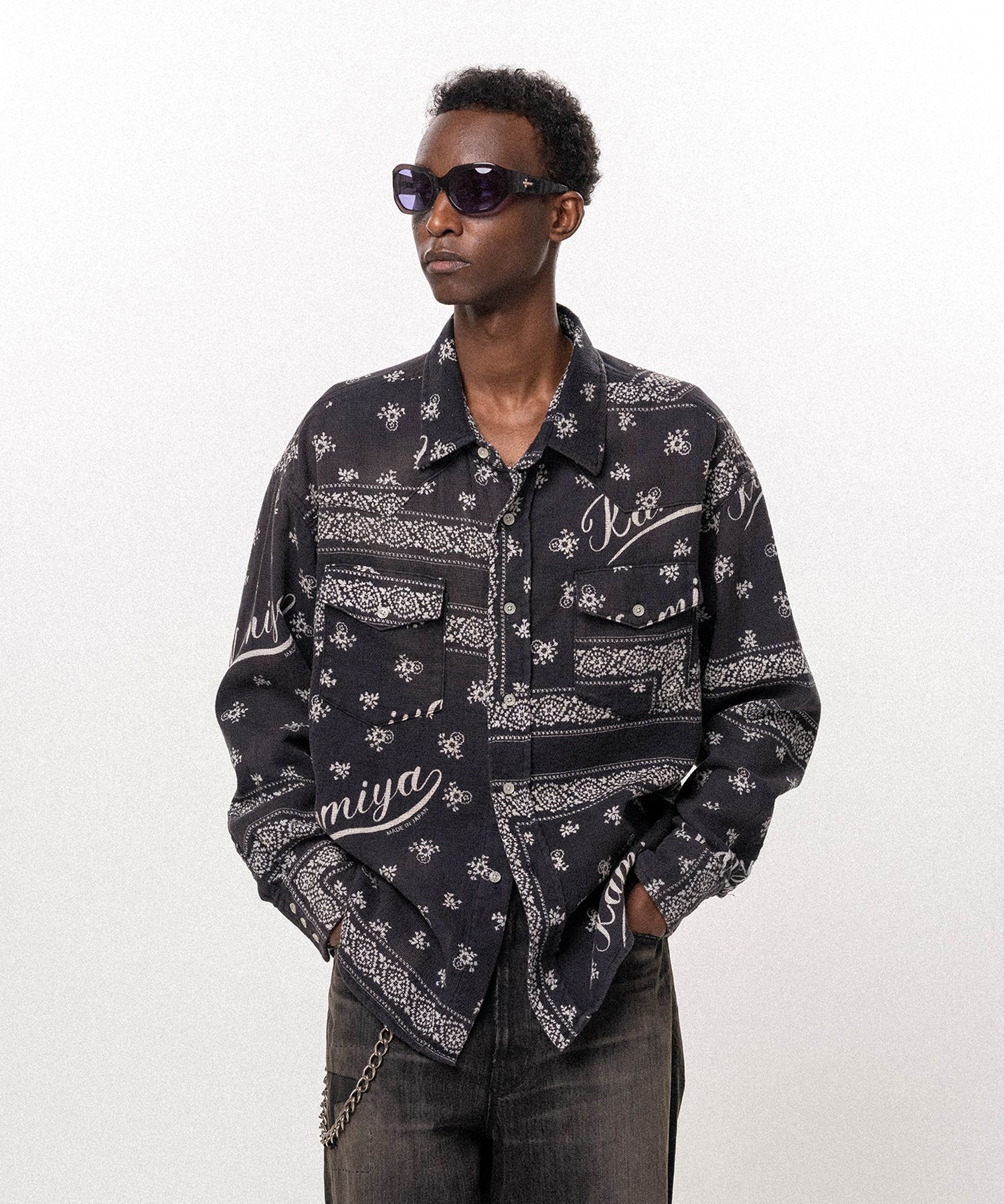 OG Bandana Discharge Western Shirt