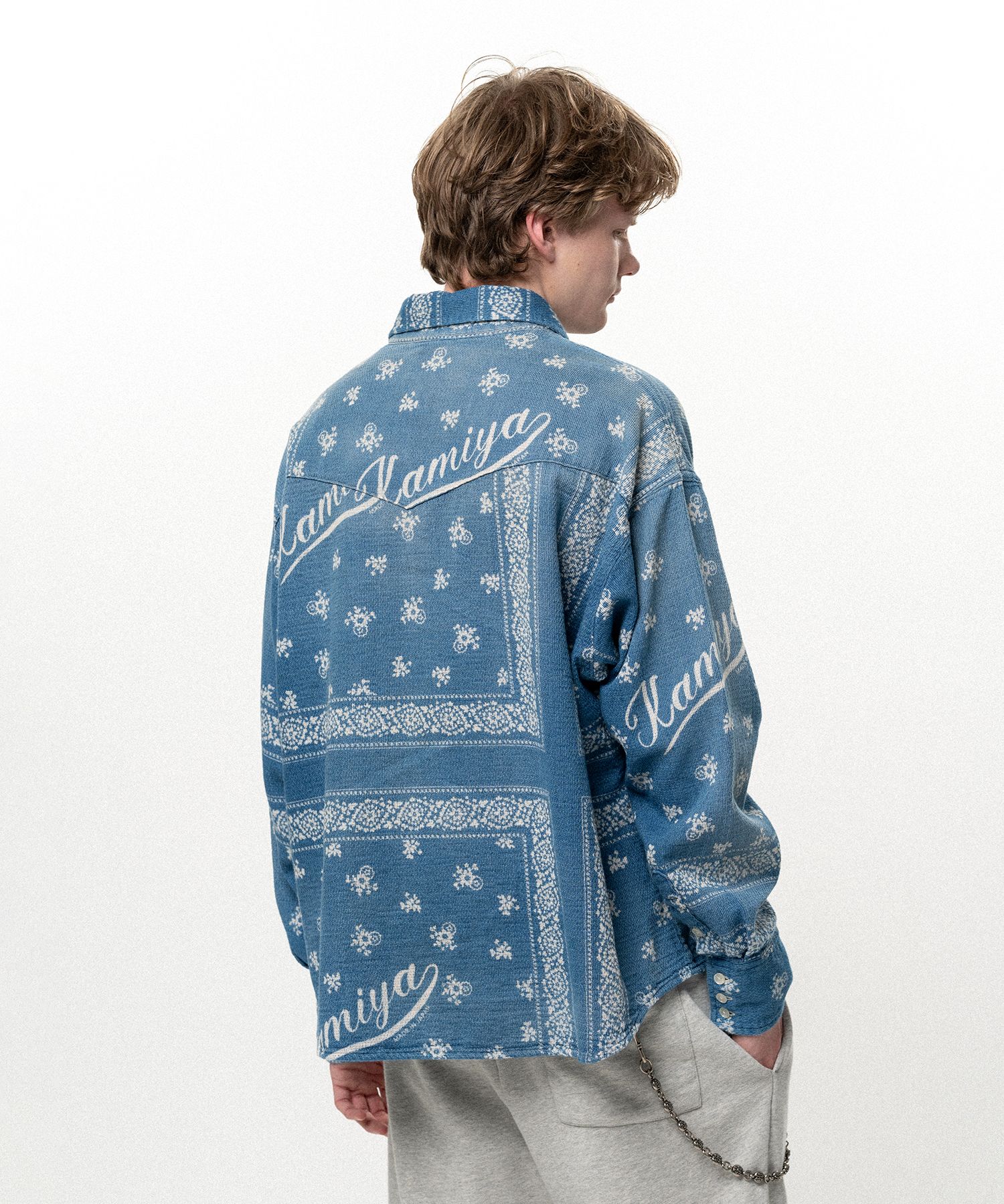 OG Bandana Discharge Western Shirt