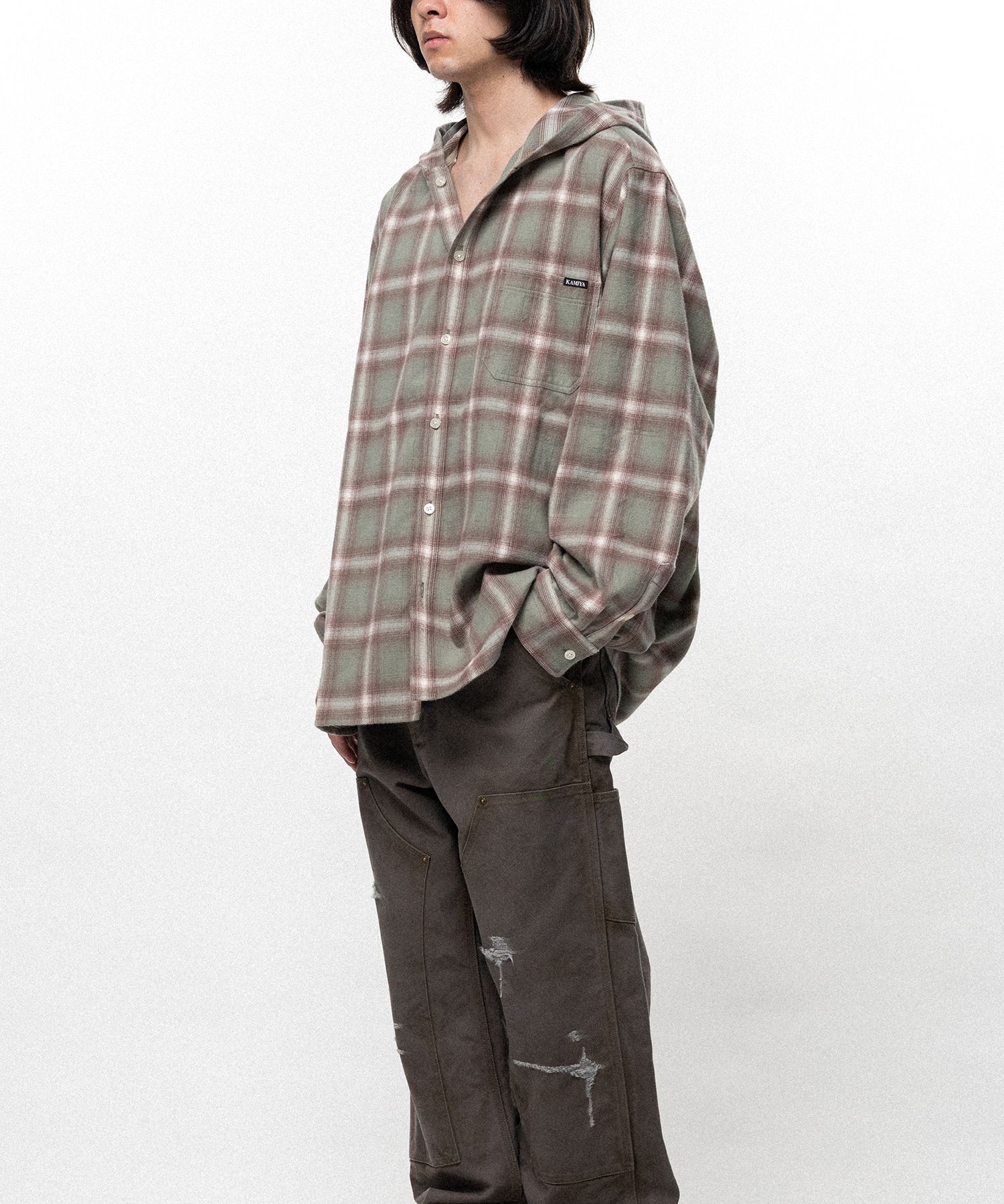 【EXCLUSIVE】Hooded Check Shirt
