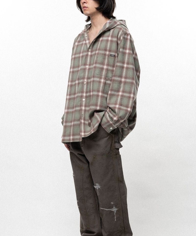 【EXCLUSIVE】Hooded Check Shirt