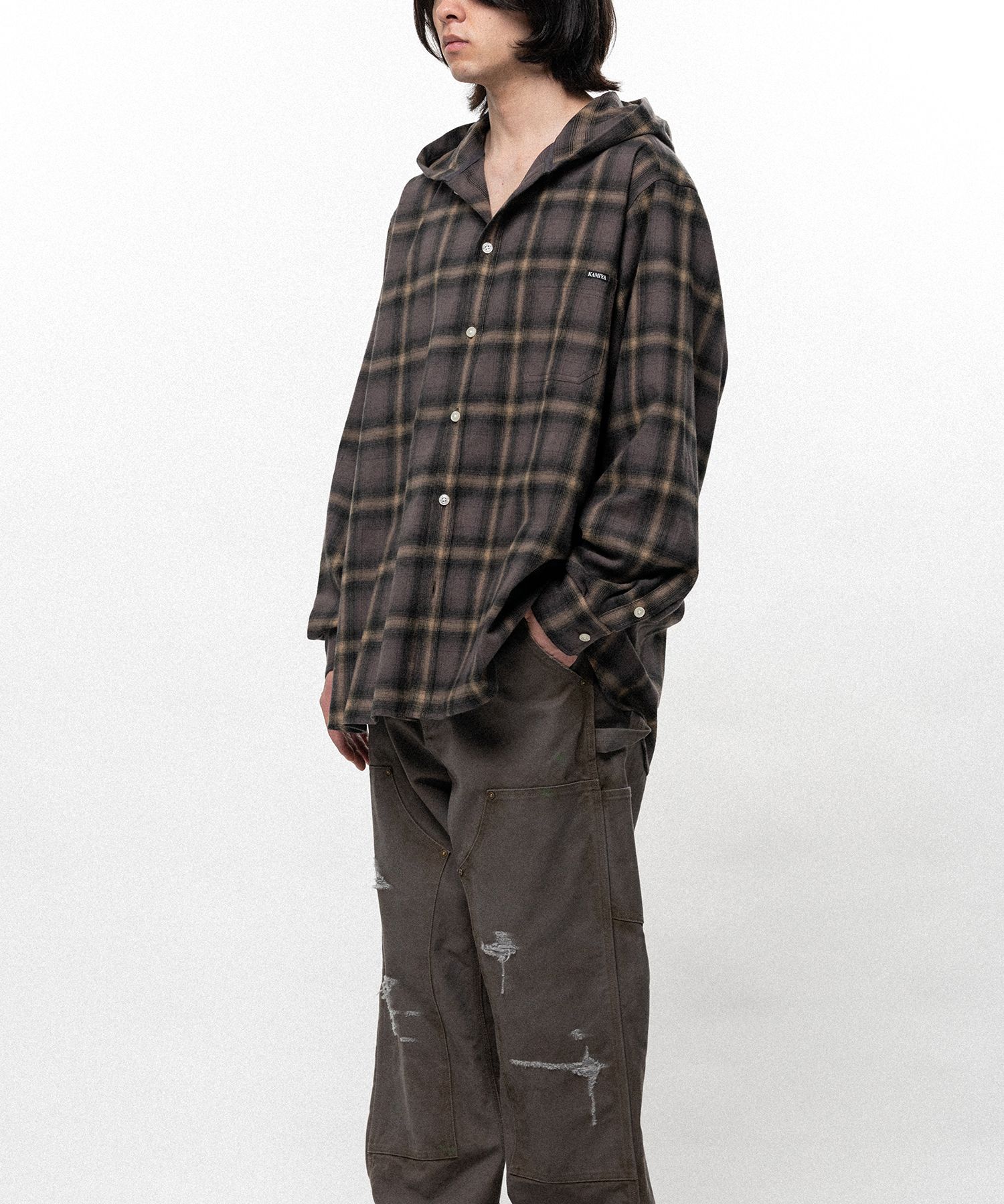 【EXCLUSIVE】Hooded Check Shirt