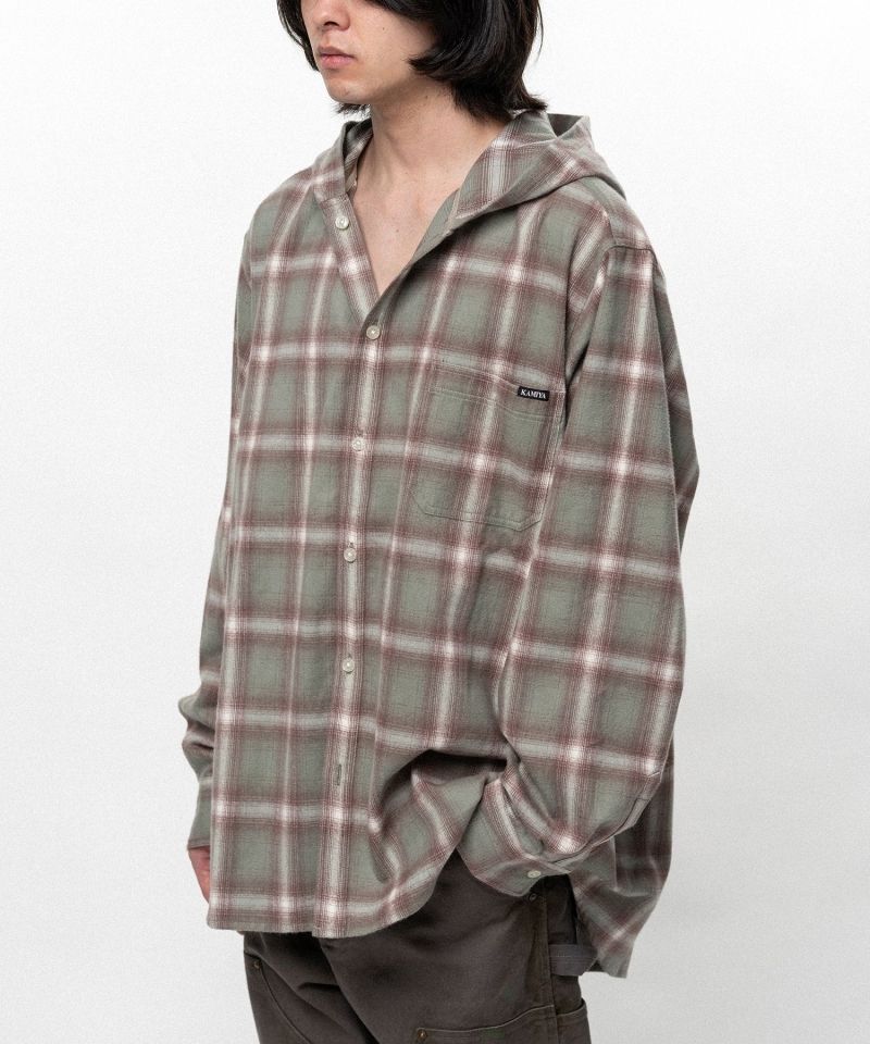 【EXCLUSIVE】Hooded Check Shirt
