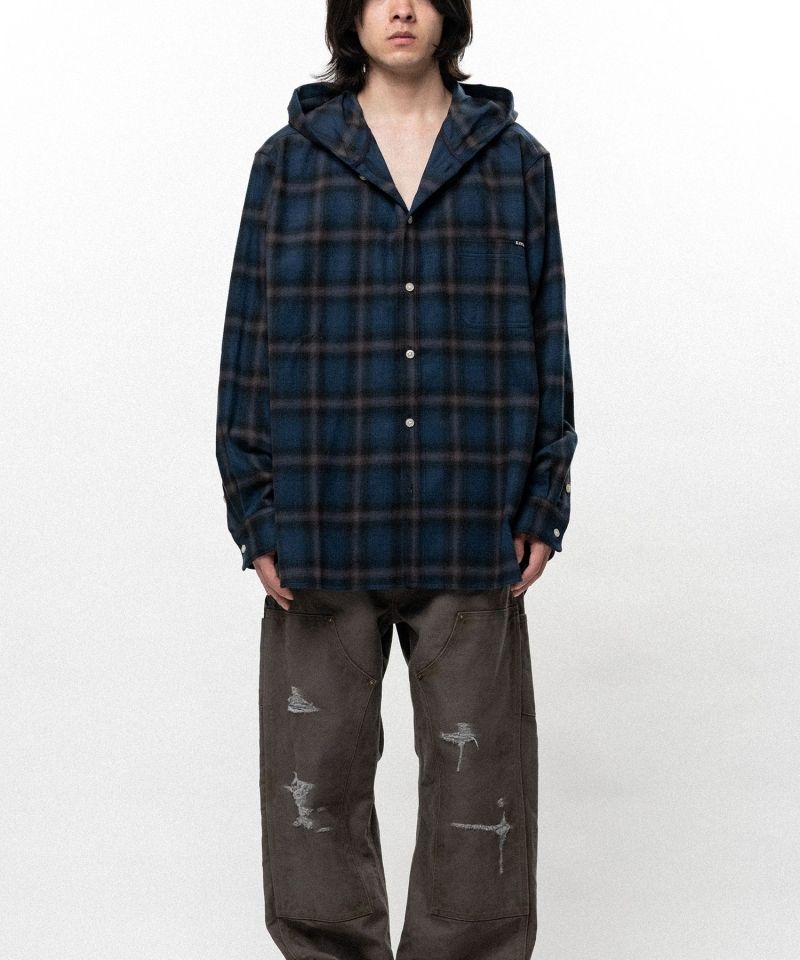 【EXCLUSIVE】Hooded Check Shirt