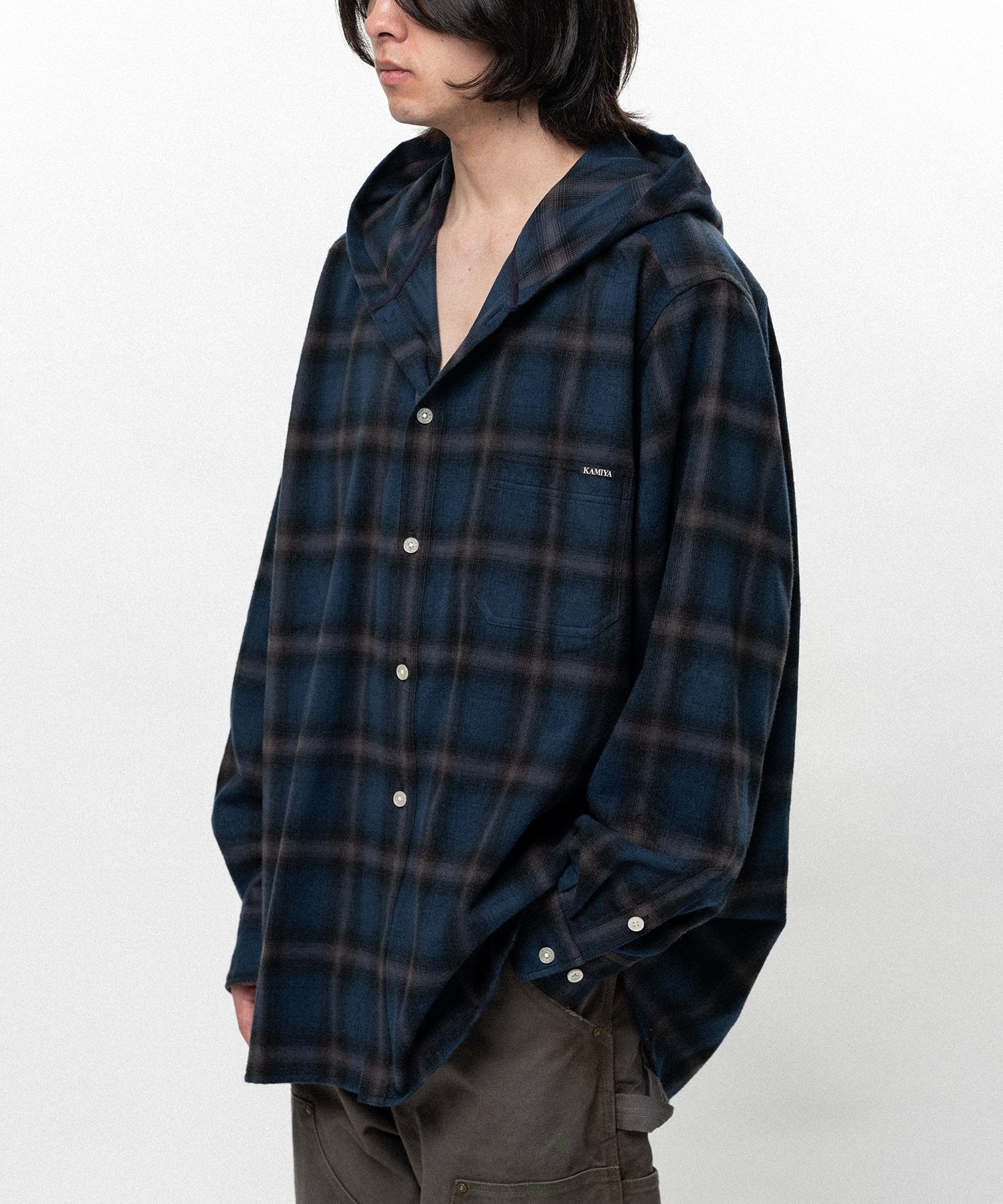 【EXCLUSIVE】Hooded Check Shirt
