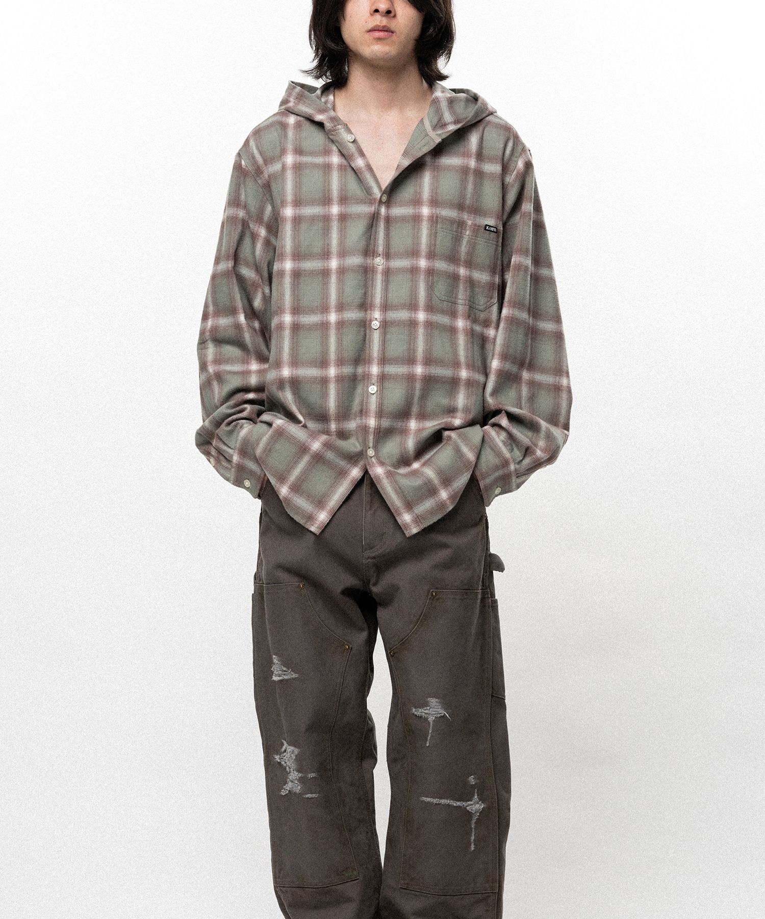 【EXCLUSIVE】Hooded Check Shirt