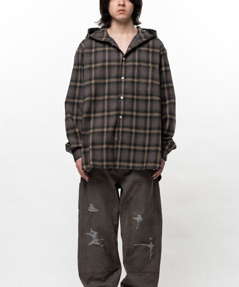 【EXCLUSIVE】Hooded Check Shirt