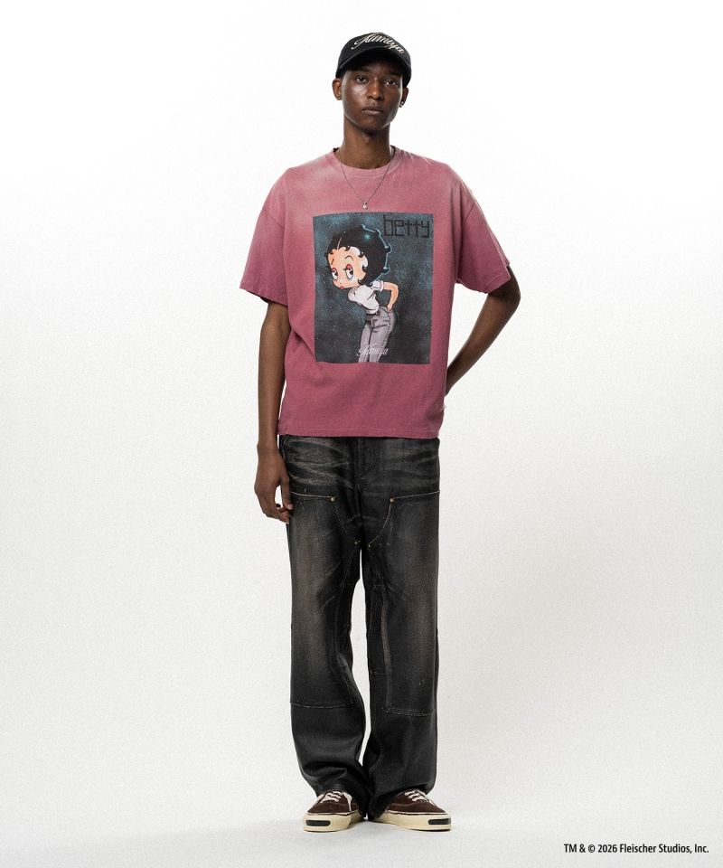 Betty Boop™ × KAMIYA "I’m coming out" Distressed T-shirt