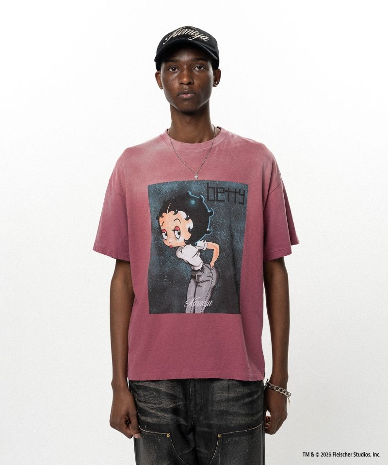 Betty Boop™ × KAMIYA "I’m coming out" Distressed T-shirt