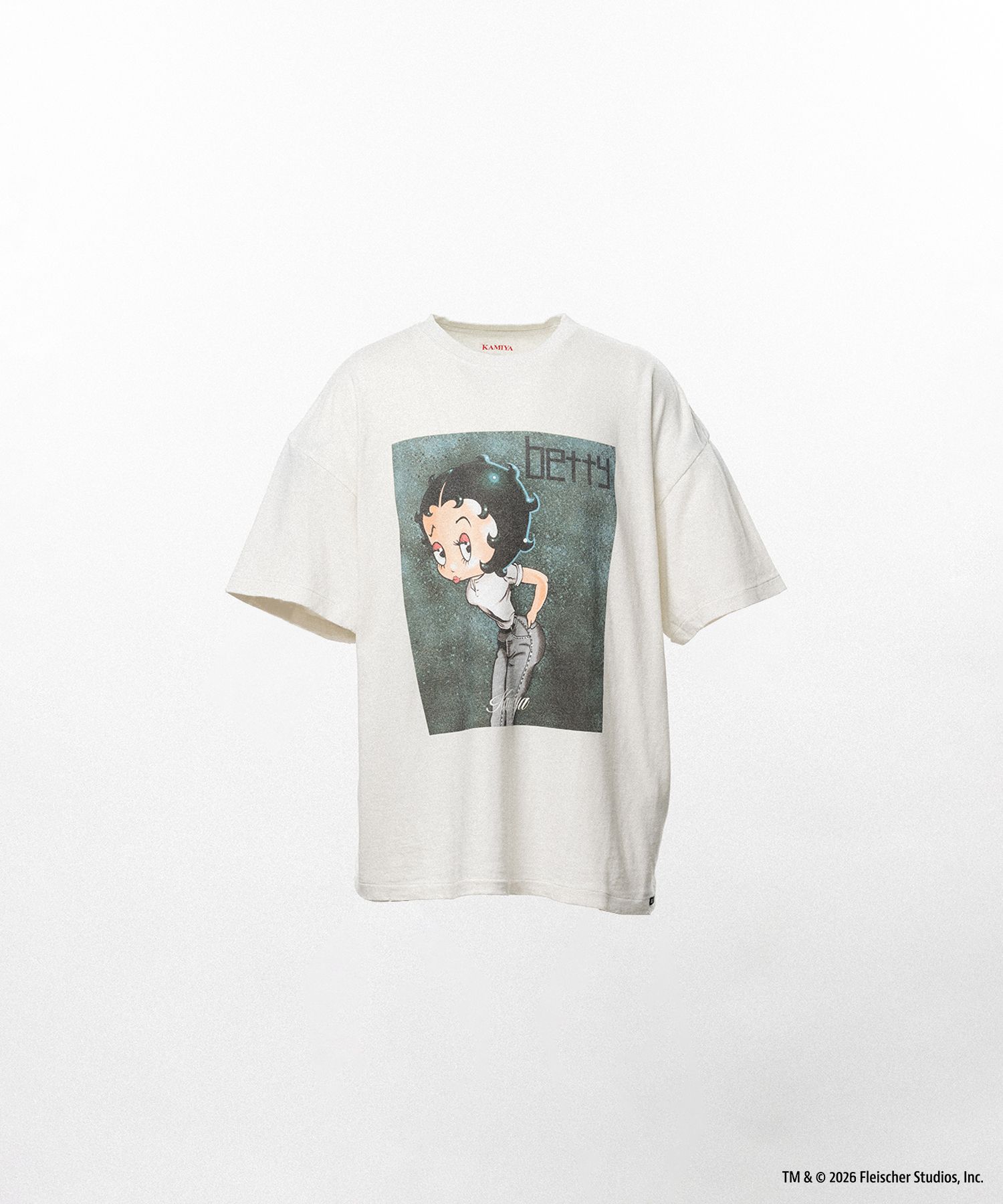 Betty Boop™ × KAMIYA "I’m coming out" Distressed T-shirt