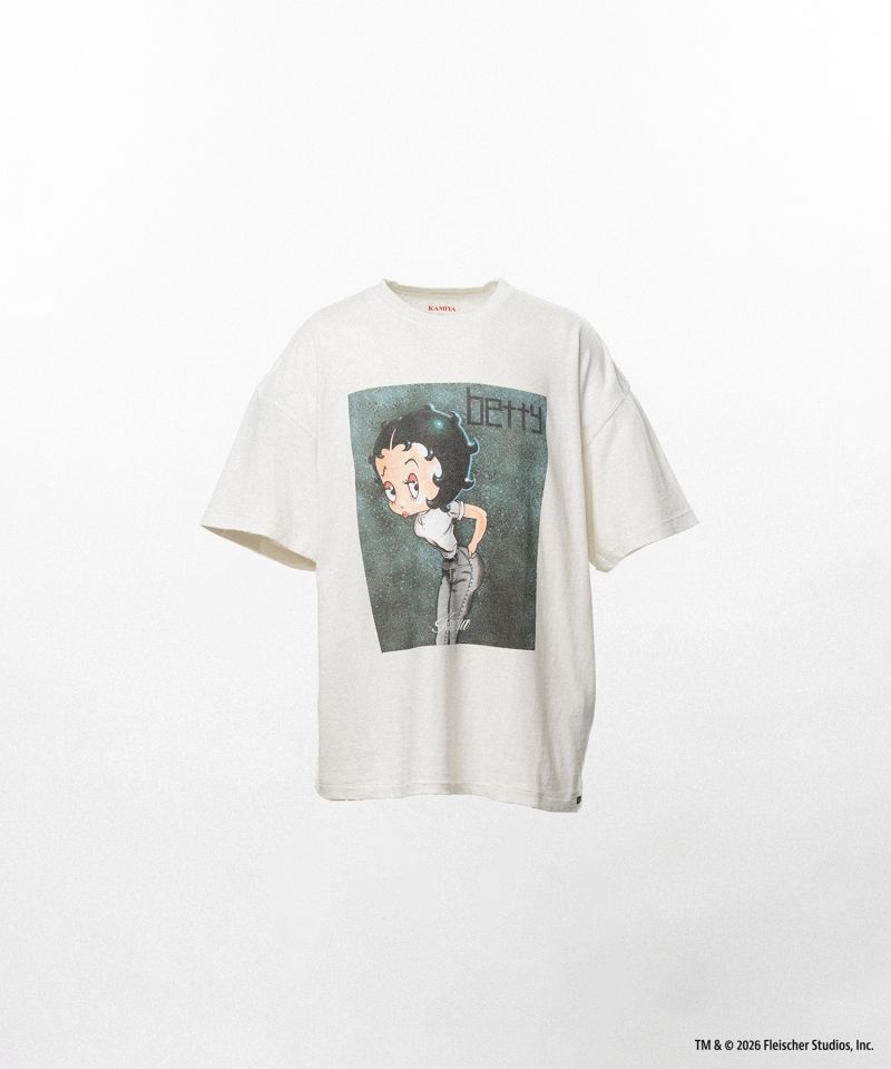 Betty Boop™ × KAMIYA "I’m coming out" Distressed T-shirt