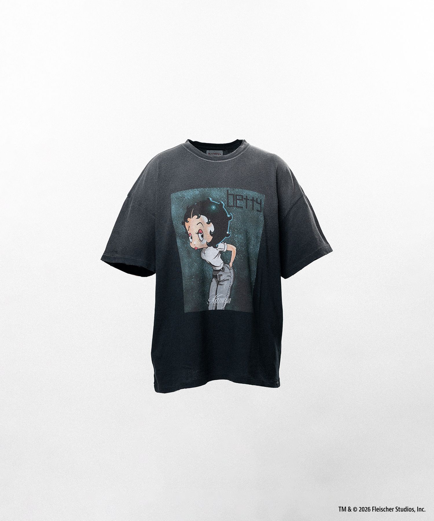 Betty Boop™ × KAMIYA "I’m coming out" Distressed T-shirt