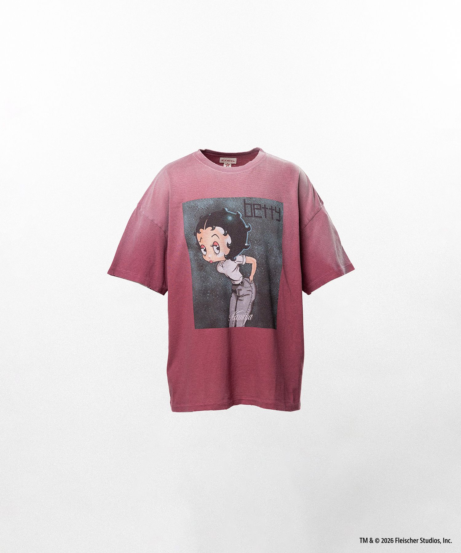 Betty Boop™ × KAMIYA "I’m coming out" Distressed T-shirt