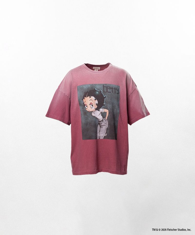 Betty Boop™ × KAMIYA "I’m coming out" Distressed T-shirt