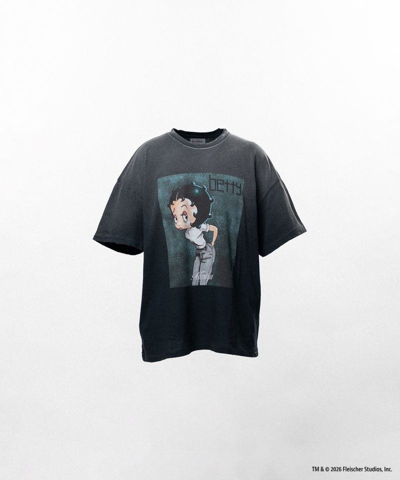 Betty Boop™ × KAMIYA "I’m coming out" Distressed T-shirt