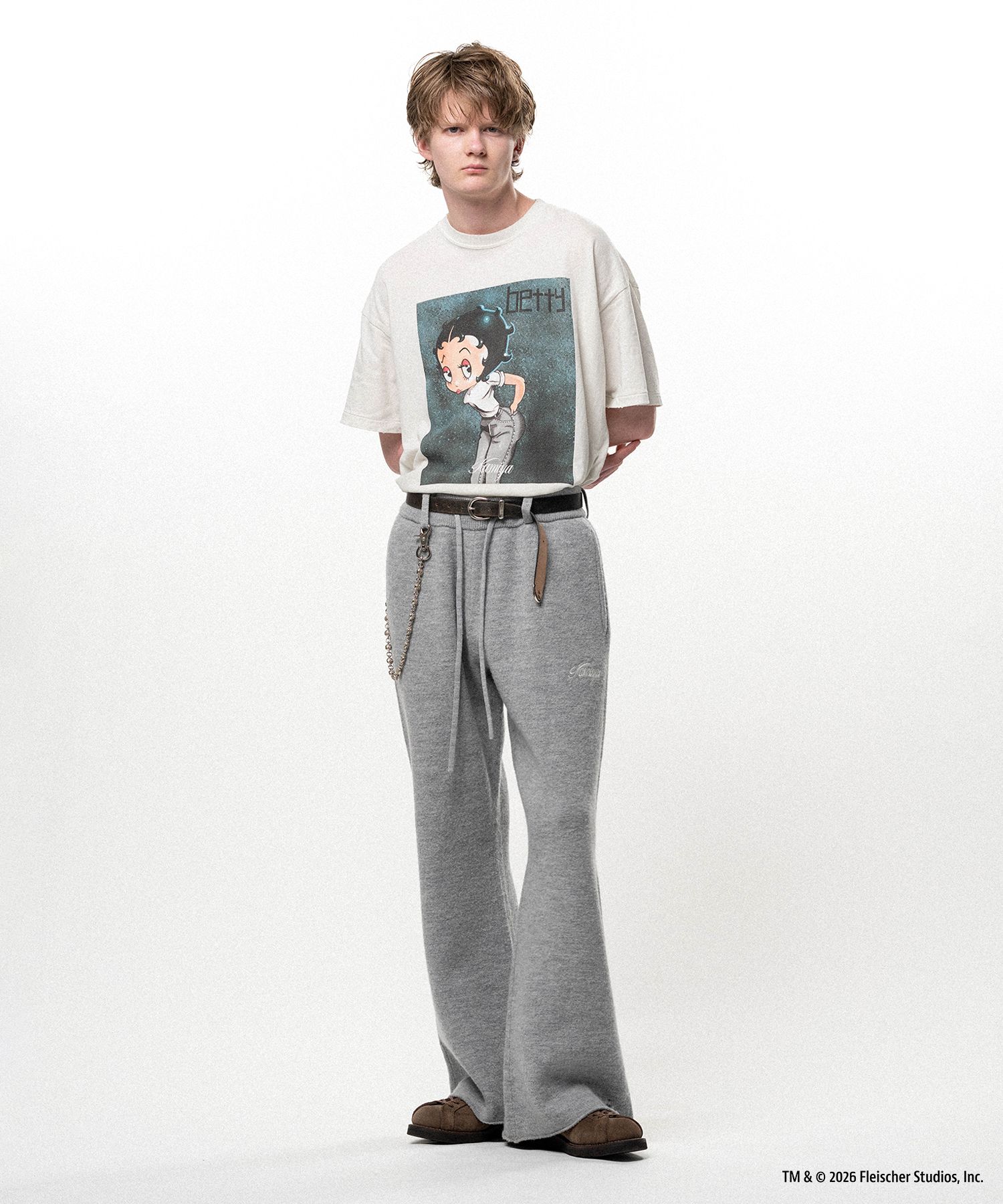 Betty Boop™ × KAMIYA "I’m coming out" Distressed T-shirt